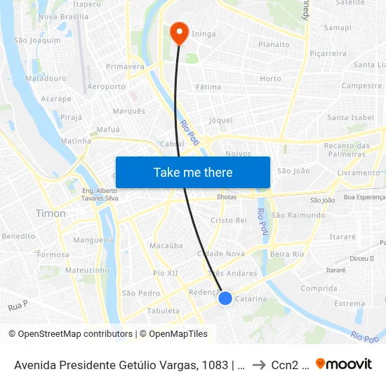 Avenida Presidente Getúlio Vargas, 1083 | Oposto À Discar to Ccn2 Ufpi map