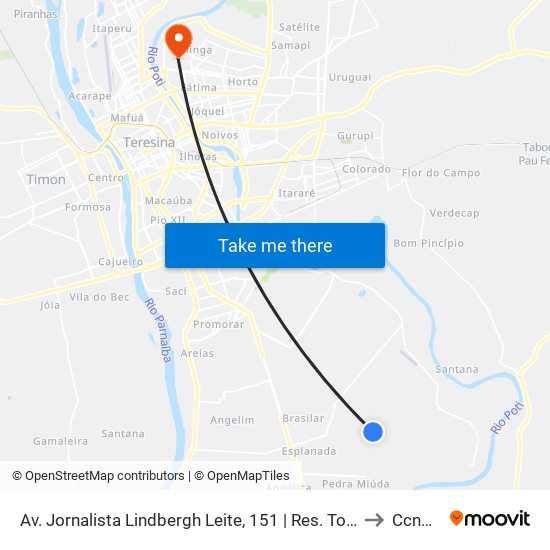 Av. Jornalista Lindbergh Leite, 151 | Res. Torquato Neto, Quadra Ab to Ccn2 Ufpi map