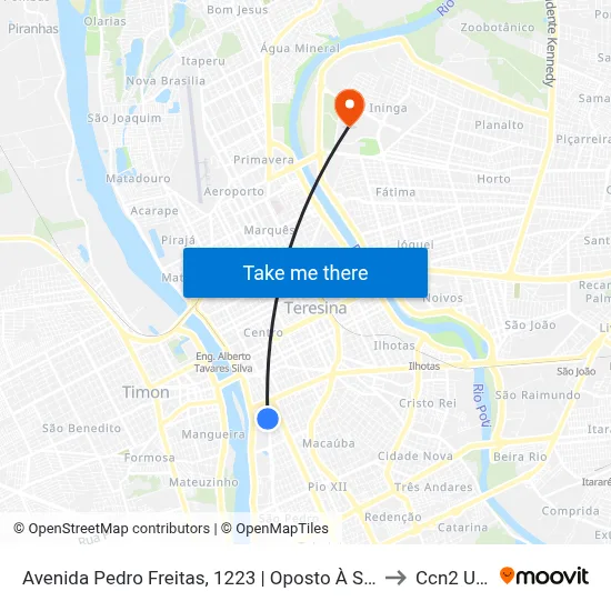 Avenida Pedro Freitas, 1223 | Oposto À Strans to Ccn2 Ufpi map