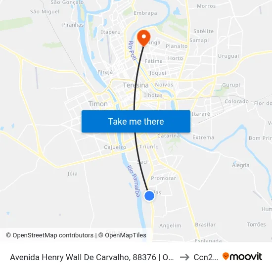 Avenida Henry Wall De Carvalho, 88376 | Oposto Ao Posto Jamily to Ccn2 Ufpi map