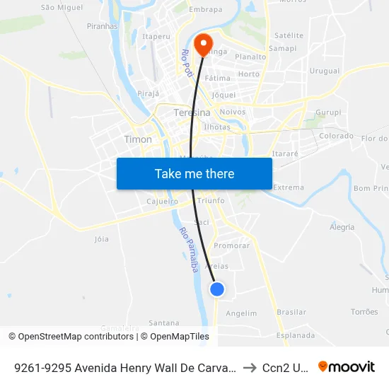 9261-9295 Avenida Henry Wall De Carvalho to Ccn2 Ufpi map