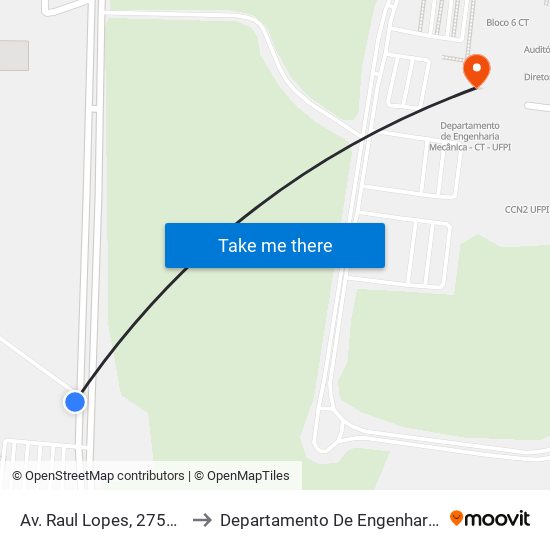 Av. Raul Lopes, 2757 | Assaí Atacadista to Departamento De Engenharia De Produção - Ct - Ufpi map