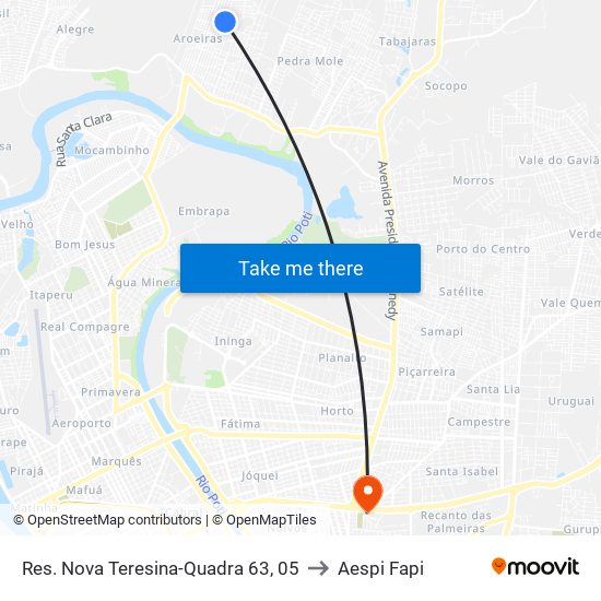 Res. Nova Teresina-Quadra 63, 05 to Aespi Fapi map