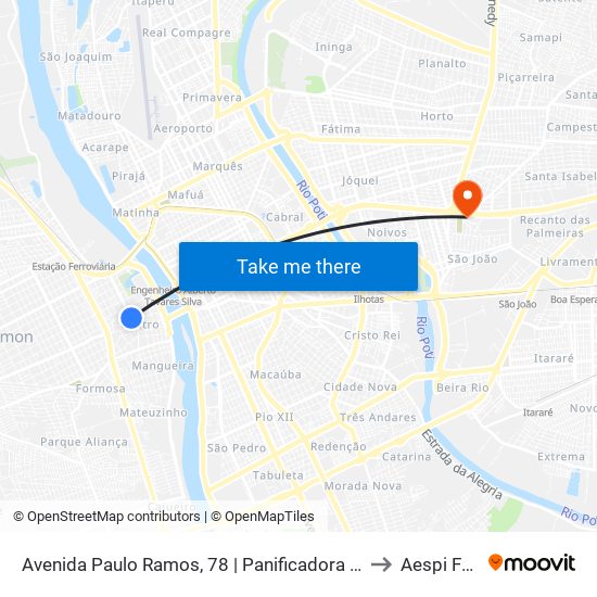Avenida Paulo Ramos, 78 | Panificadora Ideal to Aespi Fapi map
