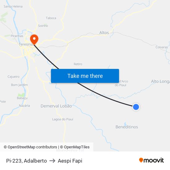 Pi-223, Adalberto to Aespi Fapi map