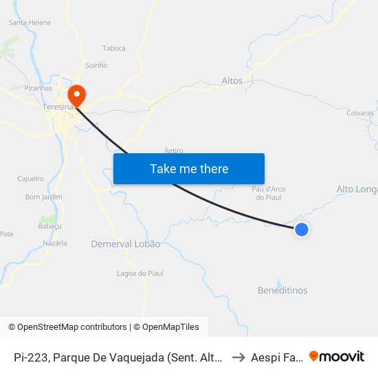 Pi-223, Parque De Vaquejada (Sent. Altos) to Aespi Fapi map