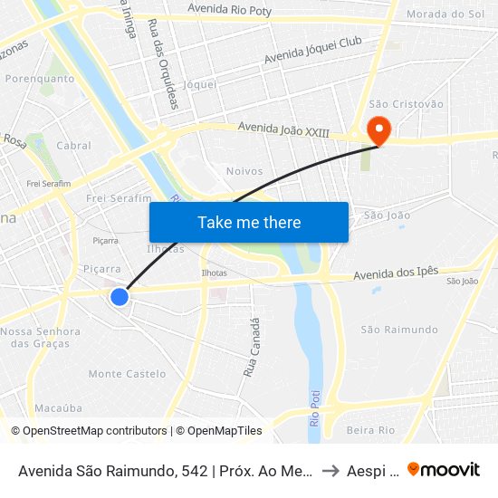 Avenida São Raimundo, 542 | Próx. Ao Mercado Da Piçarra to Aespi Fapi map