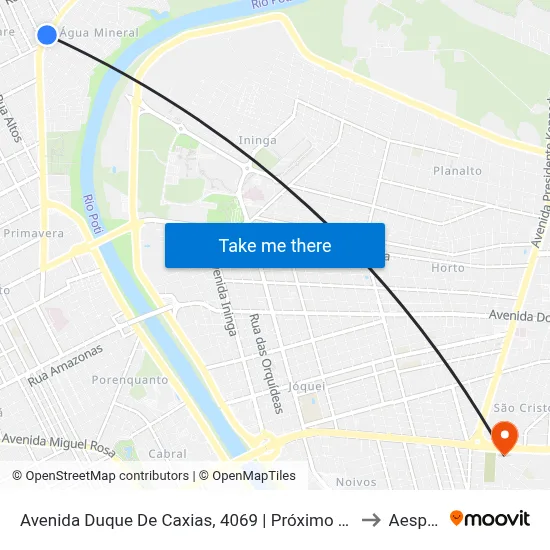 Avenida Duque De Caxias, 4069 | Próximo Ao Balão Da Coca Cola to Aespi Fapi map
