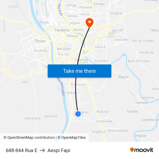 688-844 Rua E to Aespi Fapi map