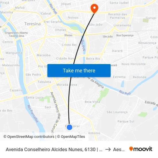 Avenida Conselheiro Alcides Nunes, 6130 | Oposto U.E. Martins Napoleão to Aespi Fapi map