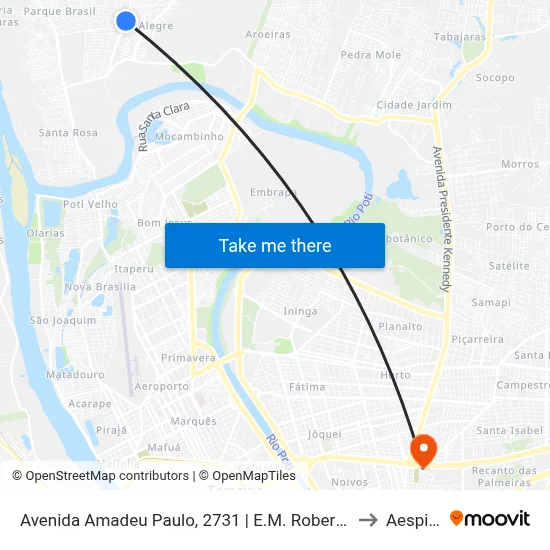 Avenida Amadeu Paulo, 2731 | E.M. Roberto Cerqueira Dantas to Aespi Fapi map