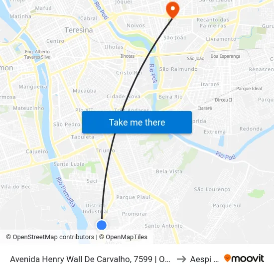 Avenida Henry Wall De Carvalho, 7599 | Oposto À  Ambev to Aespi Fapi map