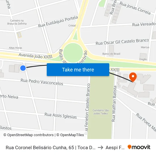 Rua Coronel Belisário Cunha, 65 | Toca Do Bode to Aespi Fapi map
