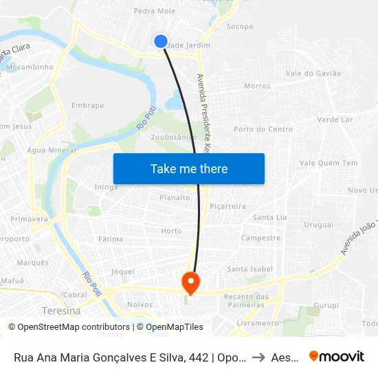 Rua Ana Maria Gonçalves E Silva, 442 | Oposto Ao Carvalho Supermercado to Aespi Fapi map