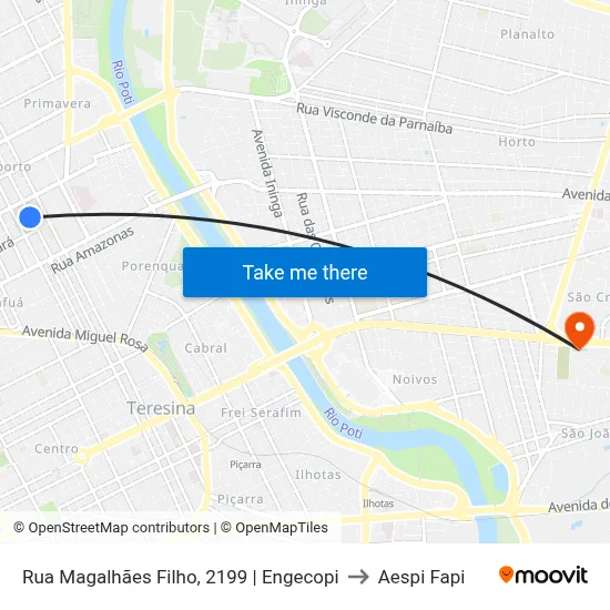 Rua Magalhães Filho, 2199 | Engecopi to Aespi Fapi map