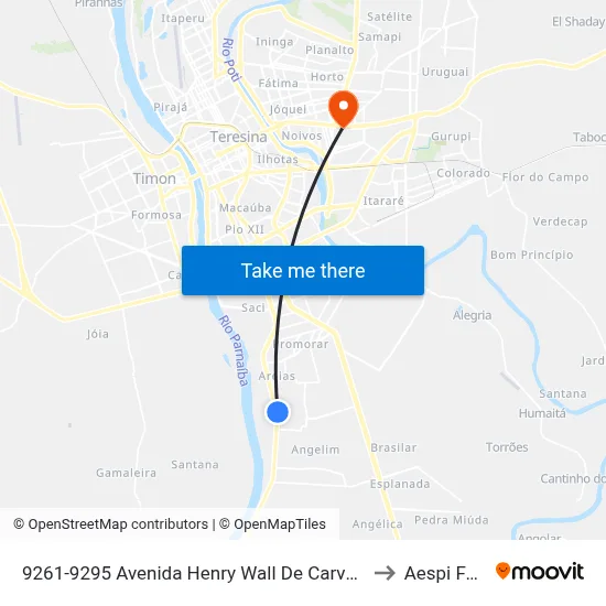 9261-9295 Avenida Henry Wall De Carvalho to Aespi Fapi map
