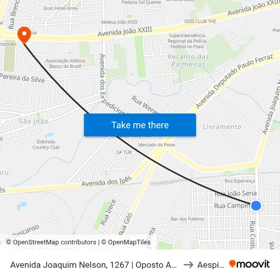 Avenida Joaquim Nelson, 1267 | Oposto Ao Teatro João Paulo II to Aespi Fapi map