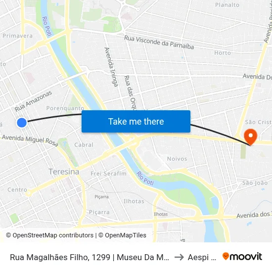 Rua Magalhães Filho, 1299 | Museu Da Maçonaria/ Hti to Aespi Fapi map