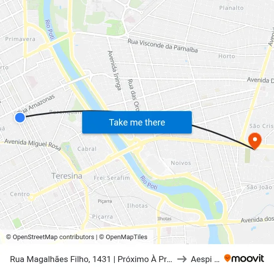 Rua Magalhães Filho, 1431 | Próximo À Praça Do Marquês to Aespi Fapi map