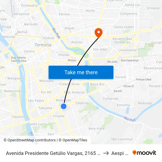 Avenida Presidente Getúlio Vargas, 2165 | Lord Hotel to Aespi Fapi map