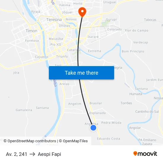 Av. 2, 241 to Aespi Fapi map