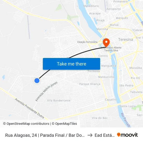 Rua Alagoas, 24 | Parada Final / Bar Do Merola to Ead Estácio map