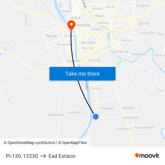 Pi-130, 12230 to Ead Estácio map
