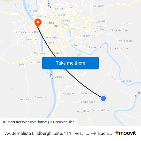 Av. Jornalista Lindbergh Leite, 111 | Res. Torquato Neto, Quadra Ao to Ead Estácio map