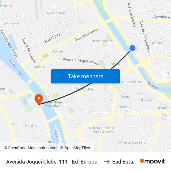 Avenida Jóquei Clube, 111 | Ed. Eurobusiness to Ead Estácio map