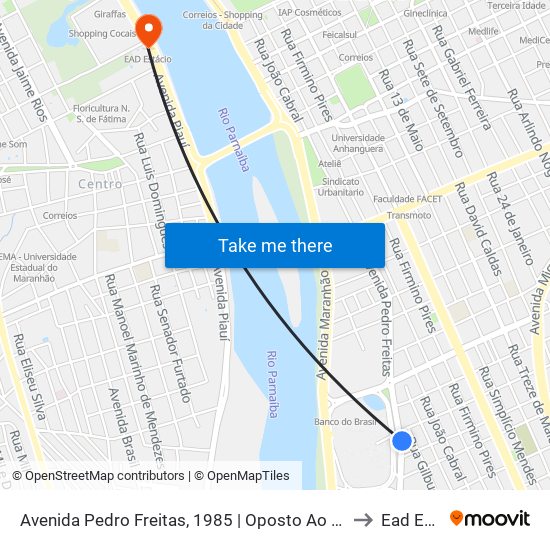 Avenida Pedro Freitas, 1985 | Oposto Ao Centro Administrativo to Ead Estácio map