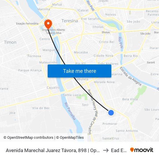 Avenida Marechal Juarez Távora, 898 | Oposto Ao Colégio São José to Ead Estácio map