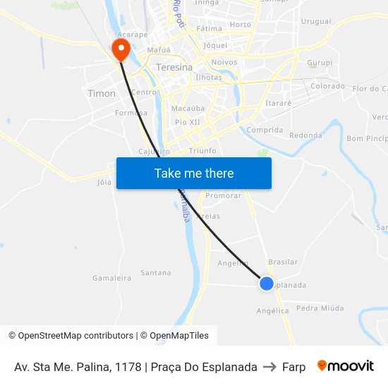 Av. Sta Me. Palina, 1178 | Praça Do Esplanada to Farp map