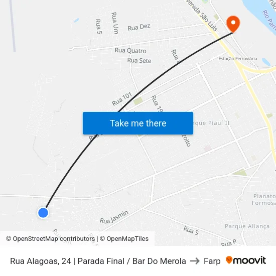 Rua Alagoas, 24 | Parada Final / Bar Do Merola to Farp map