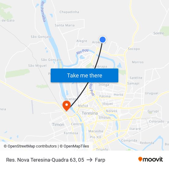 Res. Nova Teresina-Quadra 63, 05 to Farp map