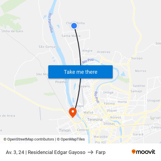 Av. 3, 24 | Residencial Edgar Gayoso to Farp map