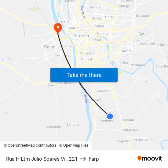 Rua H Ltm Julio Soares Vii, 221 to Farp map