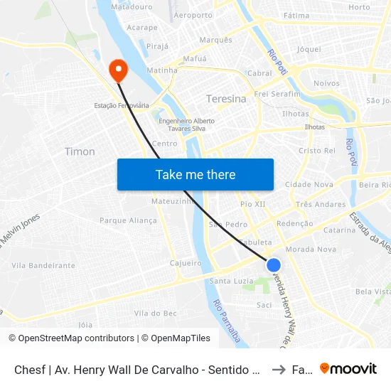 Chesf | Av. Henry Wall De Carvalho - Sentido Bairro to Farp map