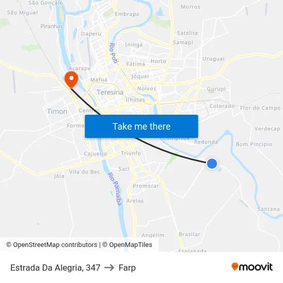 Estrada Da Alegria, 347 to Farp map