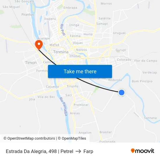 Estrada Da Alegria, 498 | Petrel to Farp map