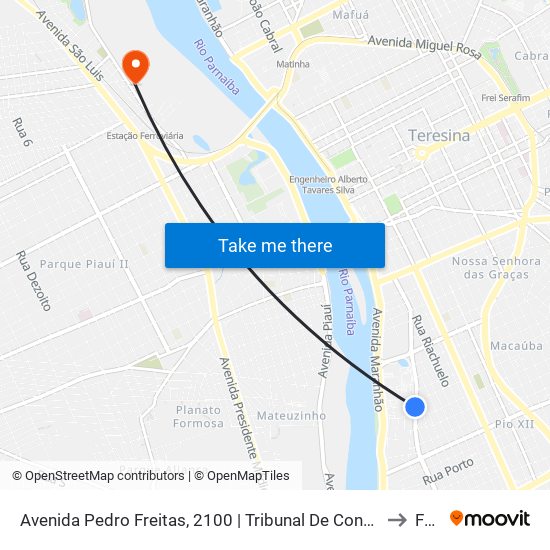 Avenida Pedro Freitas, 2100 | Tribunal De Contas Do Estado to Farp map