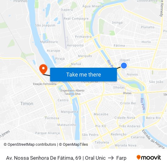 Av. Nossa Senhora De Fátima, 69 | Oral Unic to Farp map