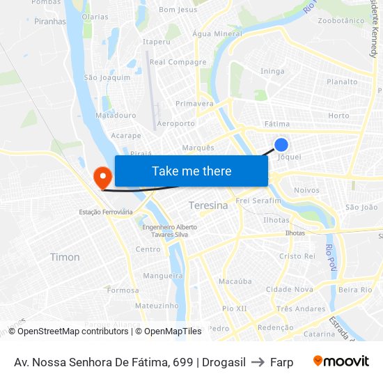 Av. Nossa Senhora De Fátima, 699 | Drogasil to Farp map