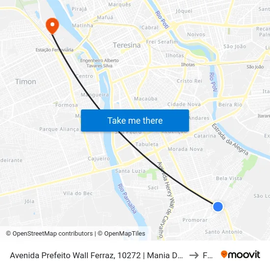 Avenida Prefeito Wall Ferraz, 10272 | Mania Da Picanha to Farp map