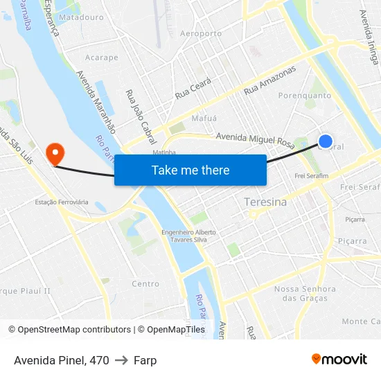 Avenida Pinel, 470 to Farp map