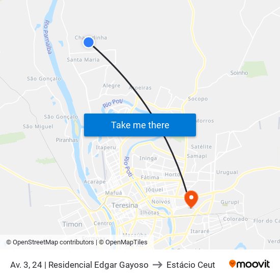 Av. 3, 24 | Residencial Edgar Gayoso to Estácio Ceut map