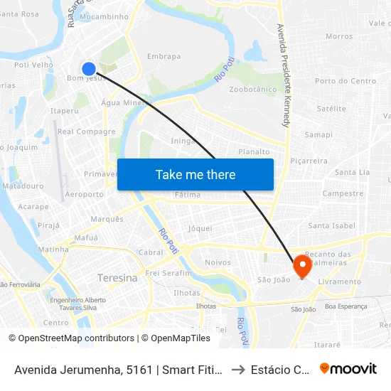 Avenida Jerumenha, 5161 | Smart Fitiness to Estácio Ceut map