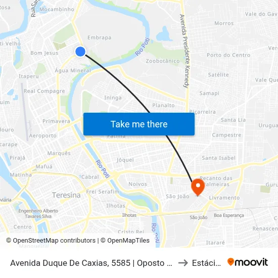 Avenida Duque De Caxias, 5585 | Oposto À Praça Do Buenos Aires to Estácio Ceut map