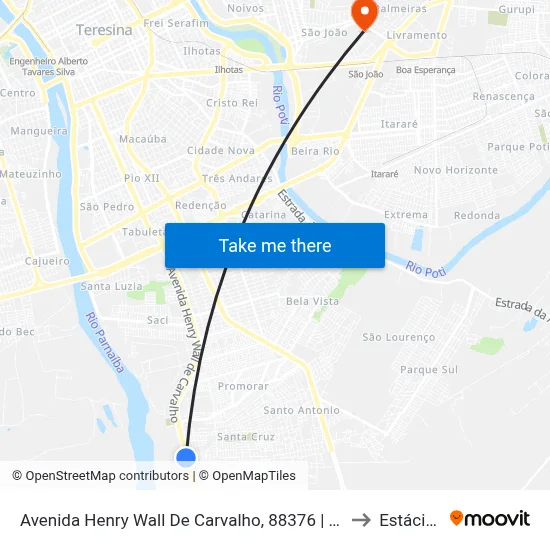 Avenida Henry Wall De Carvalho, 88376 | Oposto Ao Posto Jamily to Estácio Ceut map