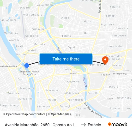Avenida Maranhão, 2650 | Oposto Ao Lojão Paraíba to Estácio Ceut map