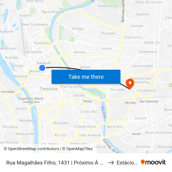 Rua Magalhães Filho, 1431 | Próximo À Praça Do Marquês to Estácio Ceut map